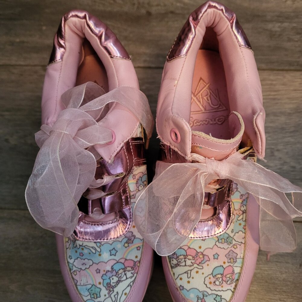 RARE Yru Little Twin Stars Qozmo lo platform shoes - Picture 3 of 7